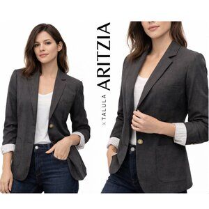 Aritzia Talula Wool Blazer Exeter Grey Tailored jacket size 10